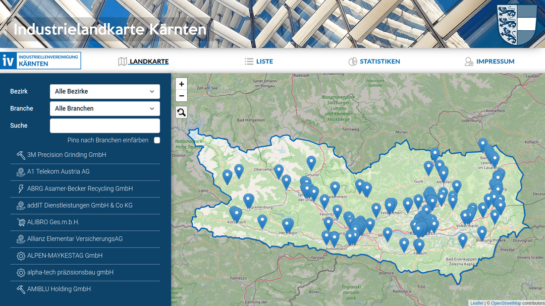 Industrielandkarte